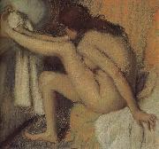 Edgar Degas Naked  woman wiping toes Sweden oil painting artist